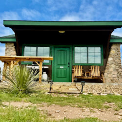 Coyote cabin front porch