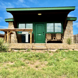 Kokopelli cabin front porch