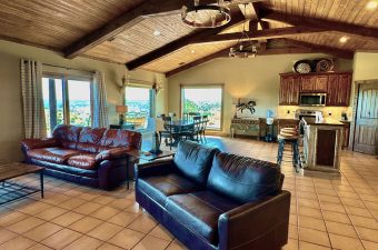 Living room in lighthouse cabin